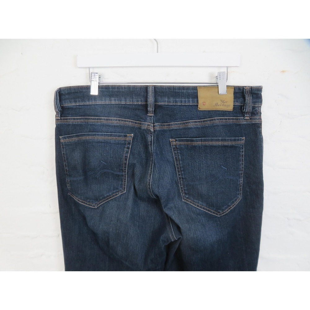 34 Heritage Jeans Mens 36x34 Blue Dark Wash Charisma Classic Fit Stretch Denim - Picture 6 of 12